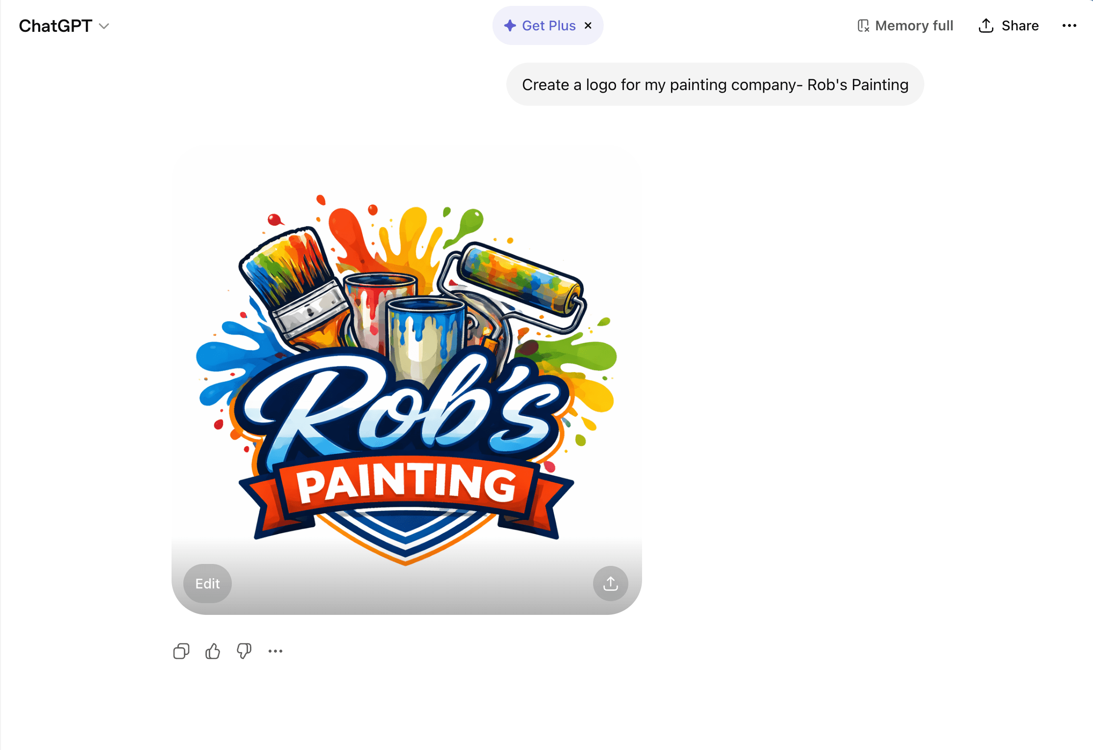 Comparison of an AI-generated logo and a professionally designed vector logo prepared for screen printing at Rolled Up Tees